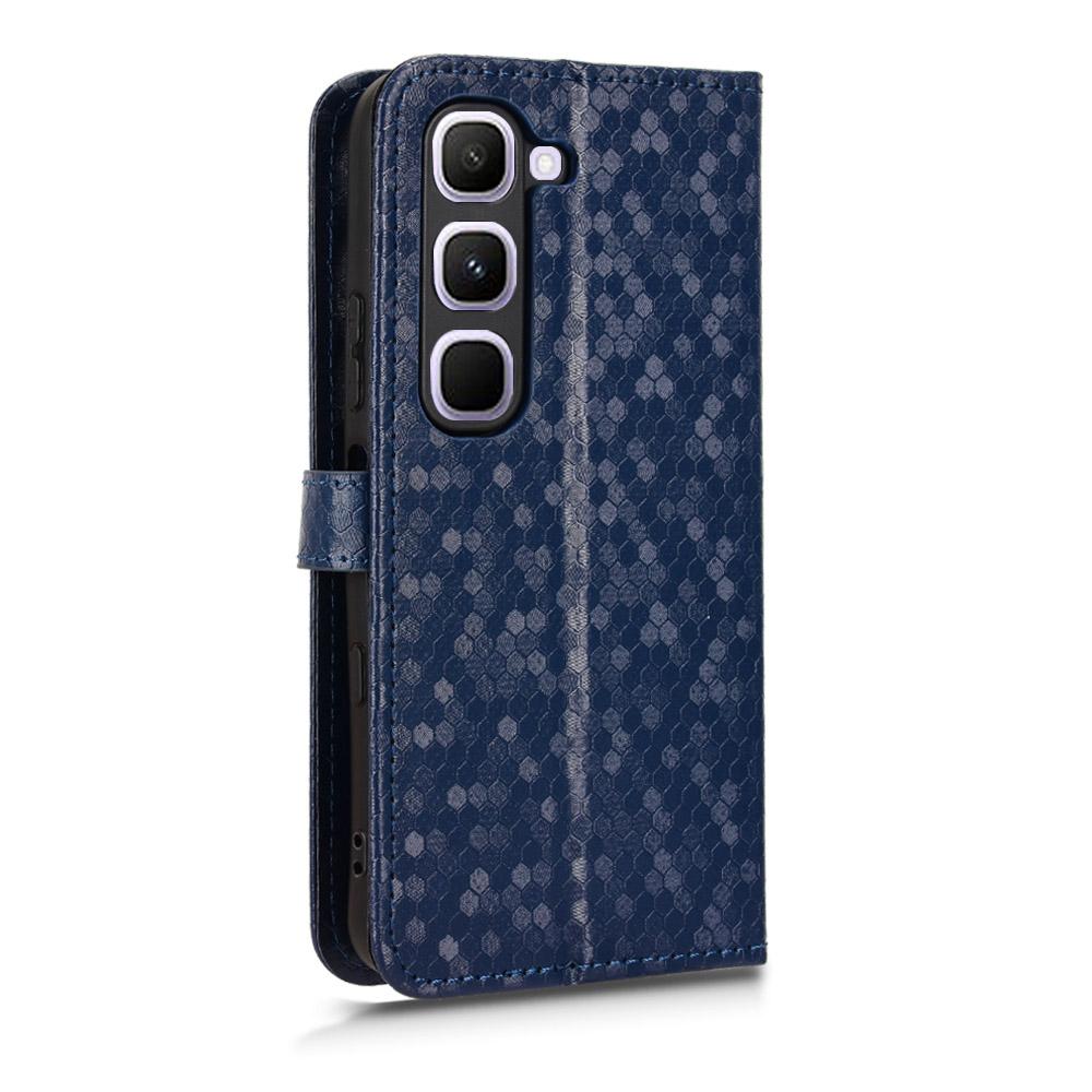 For Infinix Hot 70 Pro 5G Honeycomb Dot Texture Leather Phone Case - Blue - EDA005905027C