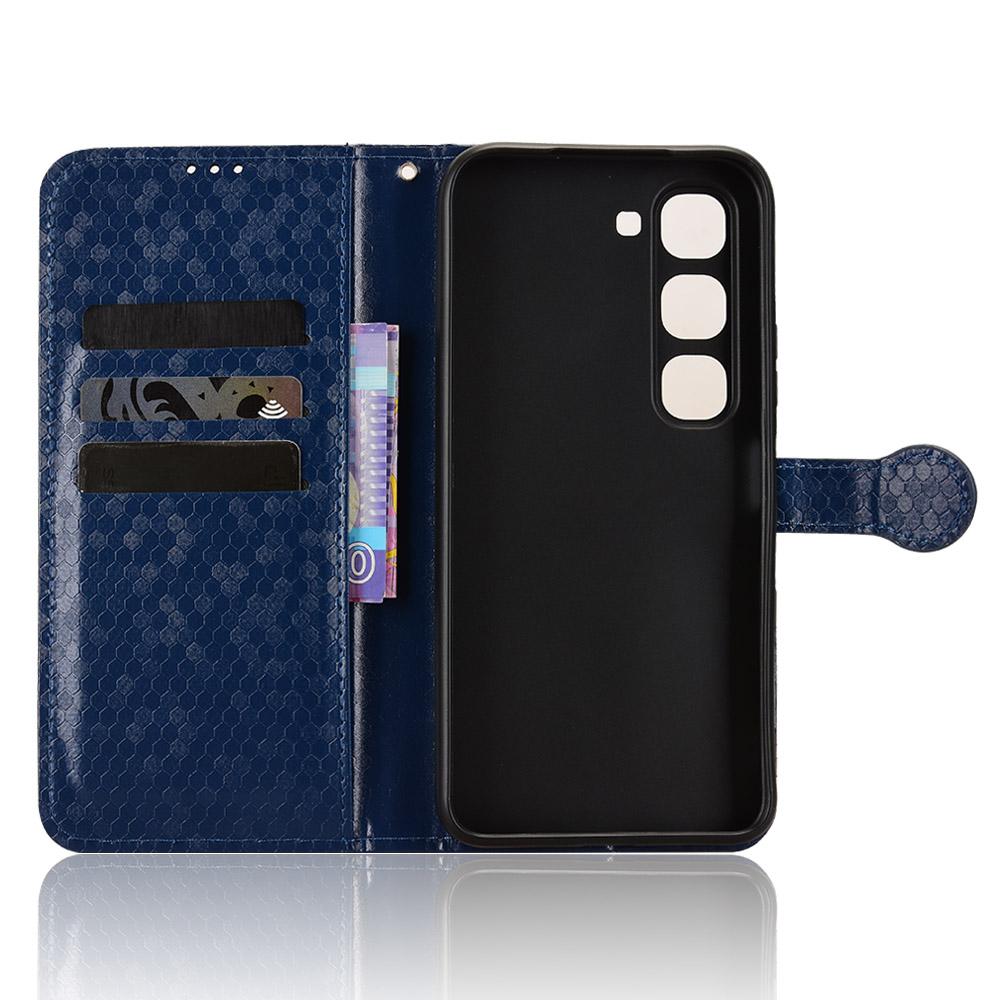 For Infinix Hot 70 Pro 5G Honeycomb Dot Texture Leather Phone Case - Blue - EDA005905027C