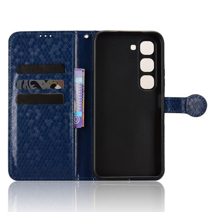 For Infinix Hot 70 Pro 5G Honeycomb Dot Texture Leather Phone Case - Blue - EDA005905027C