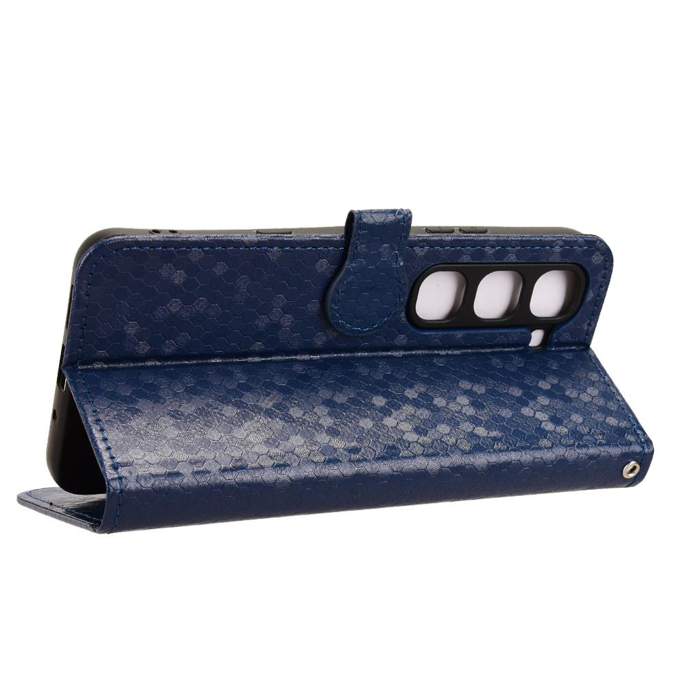 For Infinix Hot 70 Pro 5G Honeycomb Dot Texture Leather Phone Case - Blue - EDA005905027C