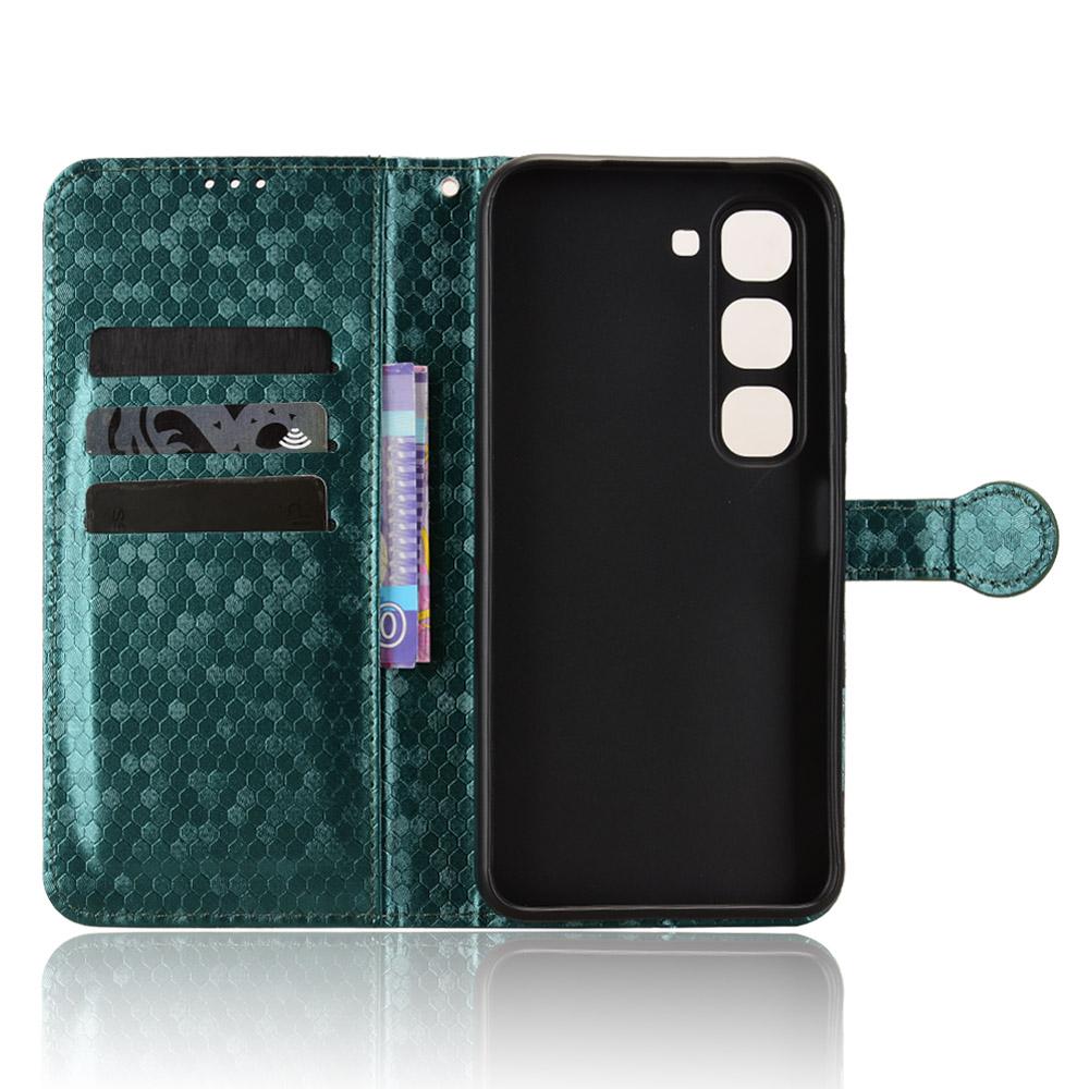 For Infinix Hot 70 Pro 5G Honeycomb Dot Texture Leather Phone Case - Green - EDA005905027D