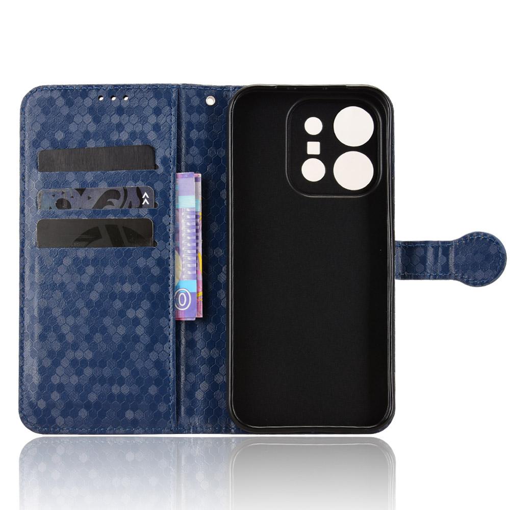 For vivo X300 E 5G Honeycomb Dot Texture Leather Phone Case - Blue - EDA005907845C
