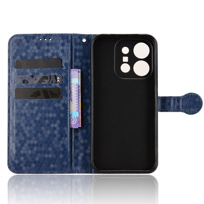For vivo X300 E 5G Honeycomb Dot Texture Leather Phone Case - Blue - EDA005907845C