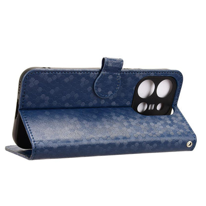 For vivo X300 E 5G Honeycomb Dot Texture Leather Phone Case - Blue - EDA005907845C