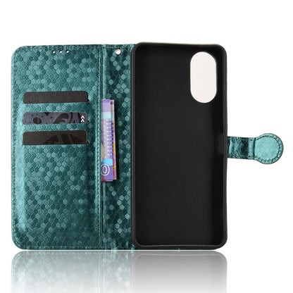 For vivo T5e 4G Honeycomb Dot Texture Leather Phone Case - Green - EDA005907847D