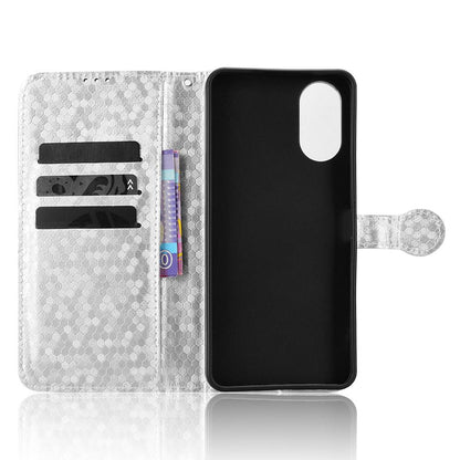 For vivo T5e 4G Honeycomb Dot Texture Leather Phone Case - Silver - EDA005907847E