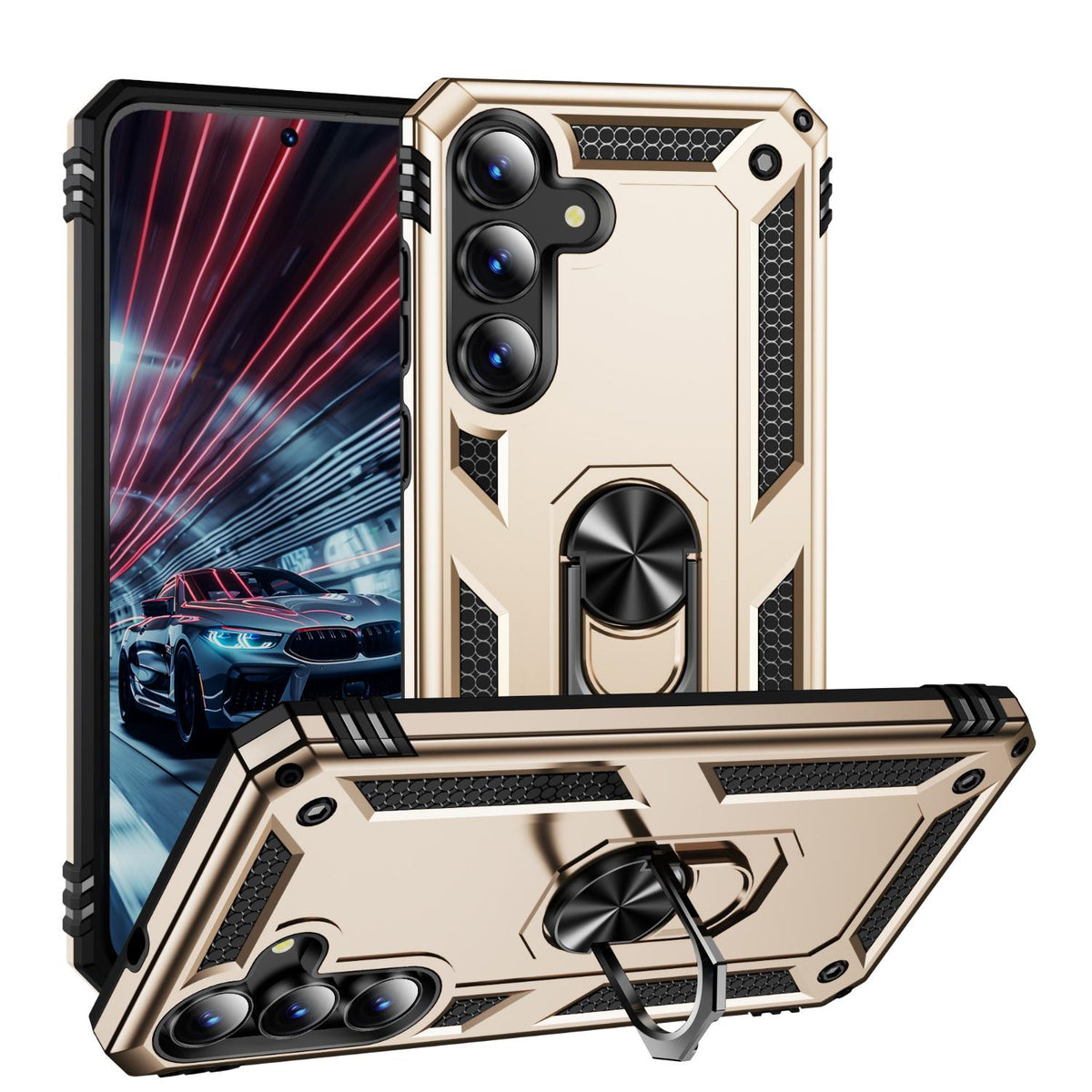 For Galaxy S26 FE 5G Shockproof TPU + PC Phone Case - Gold - EDA005908113C