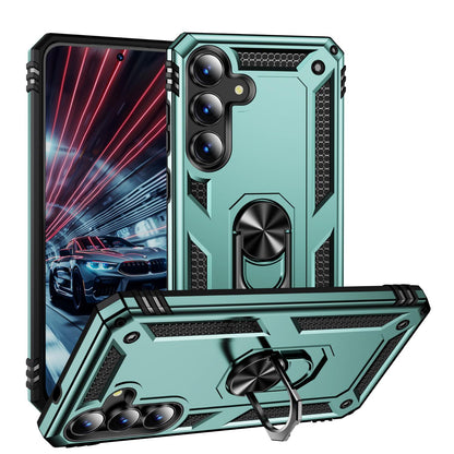 For Galaxy S26 FE 5G Shockproof TPU + PC Phone Case - Dark Green - EDA005908113F