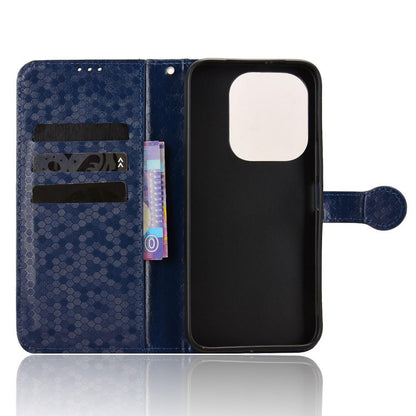 For Honor X6e 4G Honeycomb Dot Texture Leather Phone Case - Blue - EDA005911732C