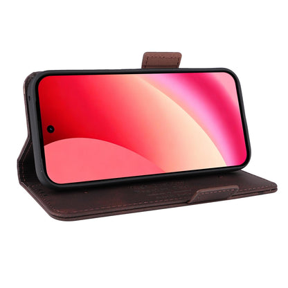 For Google Pixel 11a Magnetic Clasp Leather Phone Case - Brown - EDA005944007A