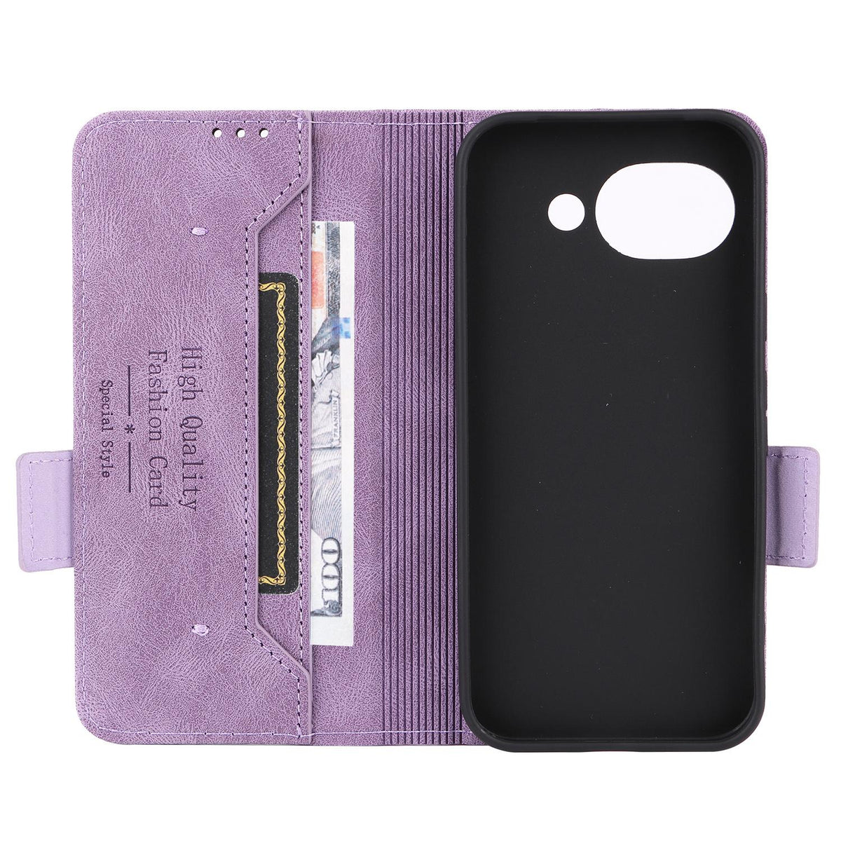 For Google Pixel 11a Magnetic Clasp Leather Phone Case - Purple - EDA005944007C