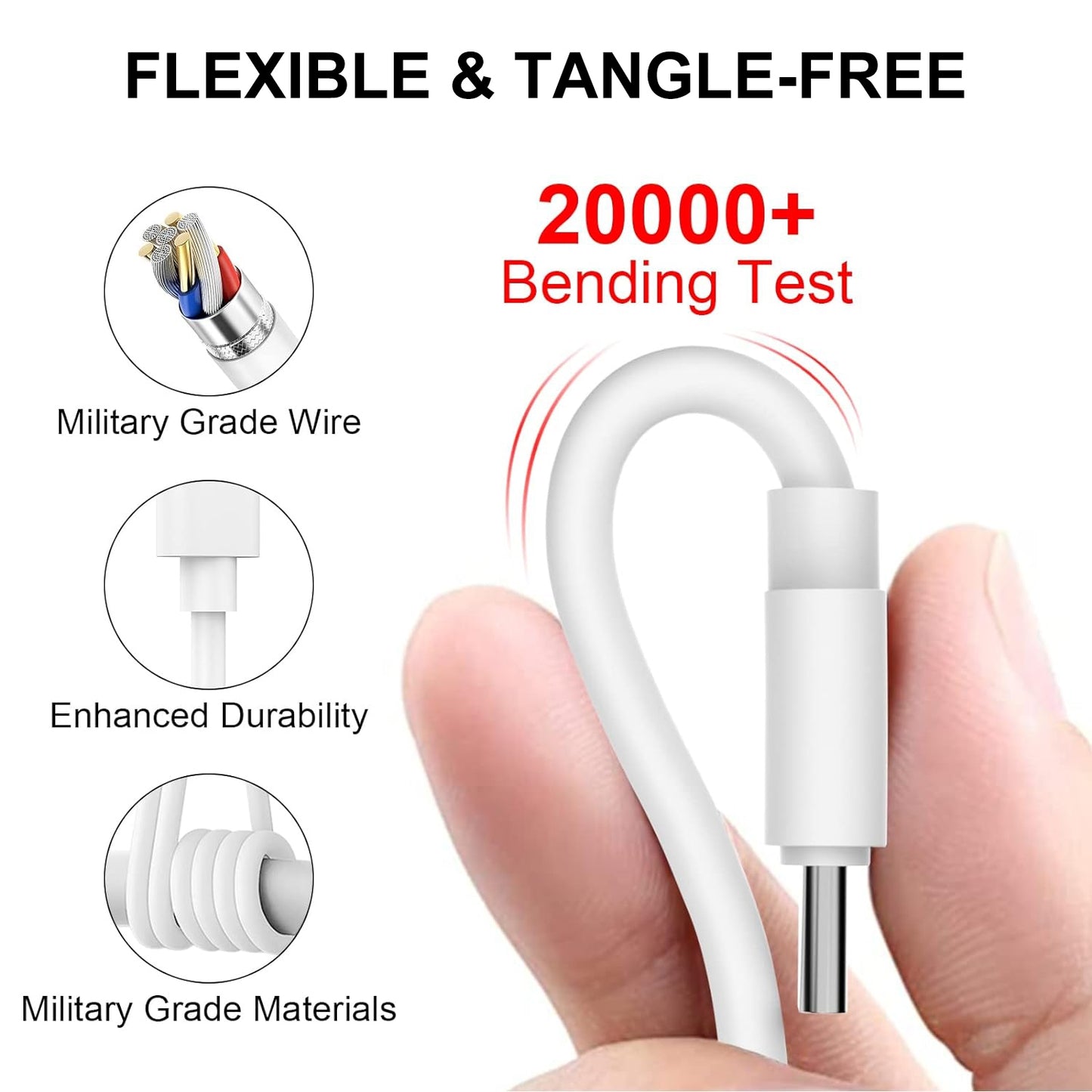 Type-C to 8 Pin Fast Charging Data Cable, Length: 1m