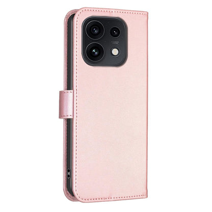 For OPPO Reno16 F 5G/Reno16 FS 5G Four-leaf Embossed Leather Phone Case - Pink - EDA005992828F
