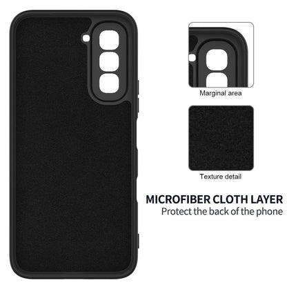 For Infinix Hot 70 Solid Color Liquid Silicone Dropproof Full Coverage Phone Case(Black)