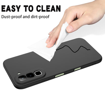 For Infinix Hot 70 Solid Color Liquid Silicone Dropproof Full Coverage Phone Case(Black)