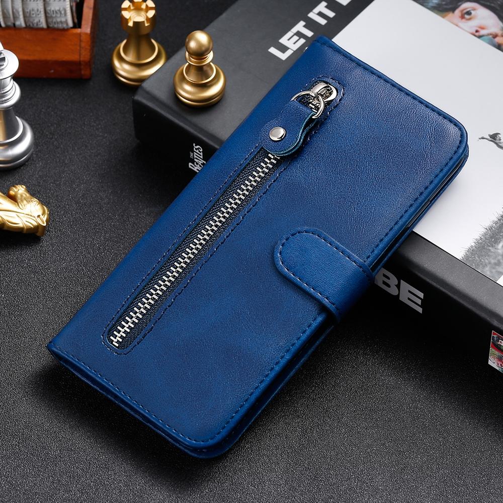 For Huawei nova 16 Fashion Calf Texture Zipper Leather Phone Case(Blue)