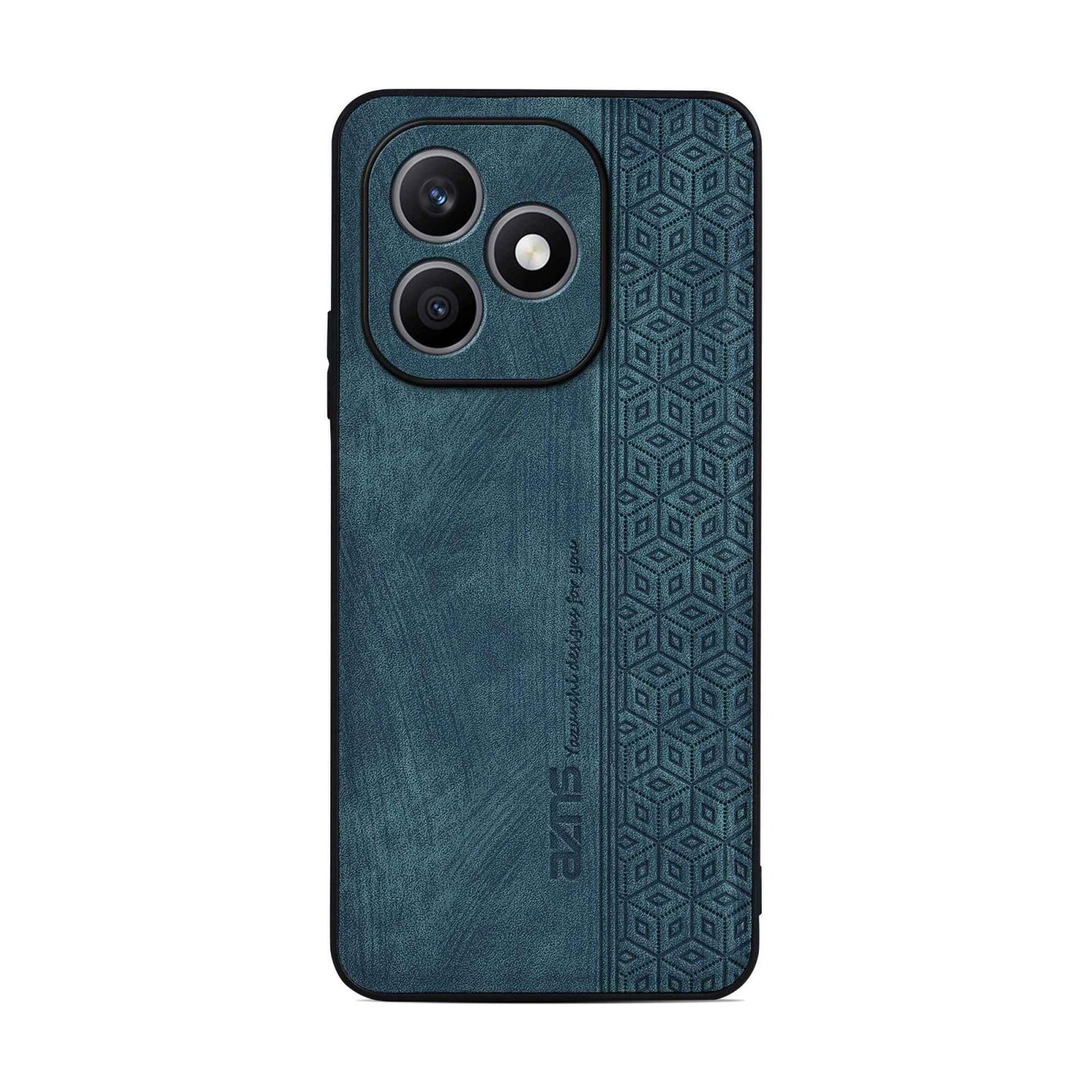 For Honor X8d 4G AZNS 3D Embossed Skin Feel Phone Case(Dark Green)