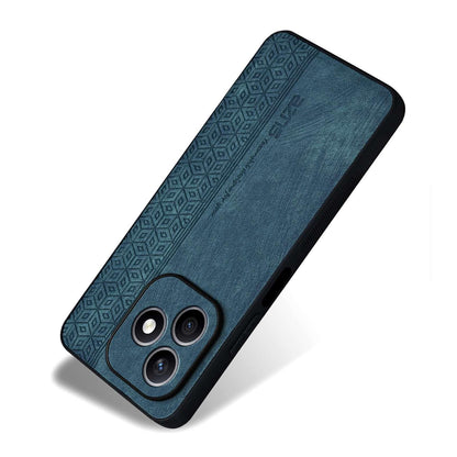 For Honor X8d 4G AZNS 3D Embossed Skin Feel Phone Case(Dark Green)
