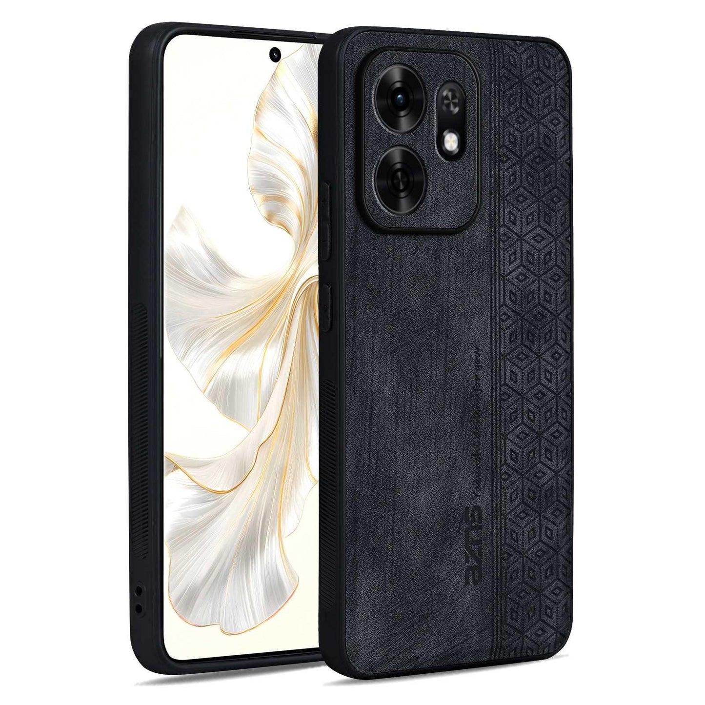 For Honor Play 80 5G/Play 60A 5G AZNS 3D Embossed Skin Feel Phone Case(Black)