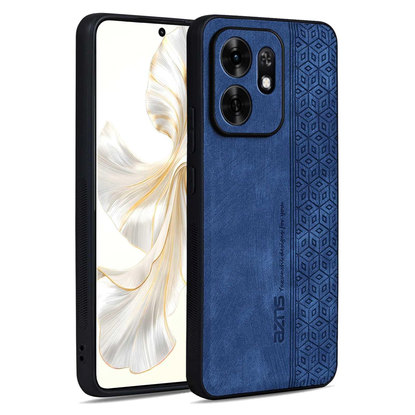 For Honor Play 80 5G/Play 60A 5G AZNS 3D Embossed Skin Feel Phone Case(Sapphire Blue)