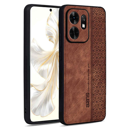 For Honor Play 80 5G/Play 60A 5G AZNS 3D Embossed Skin Feel Phone Case(Brown)