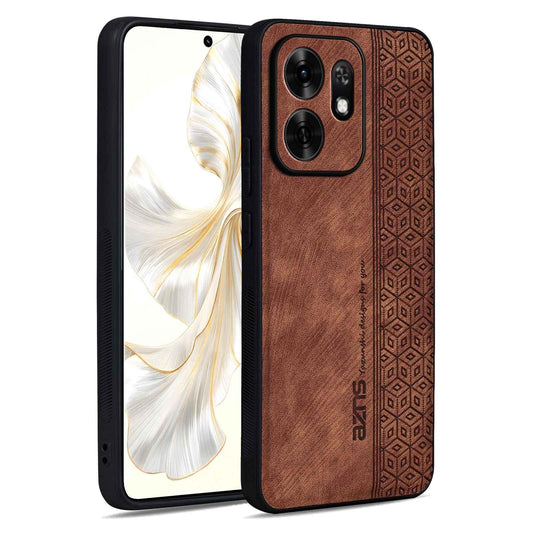 For Honor Play 80 5G/Play 60A 5G AZNS 3D Embossed Skin Feel Phone Case(Brown)