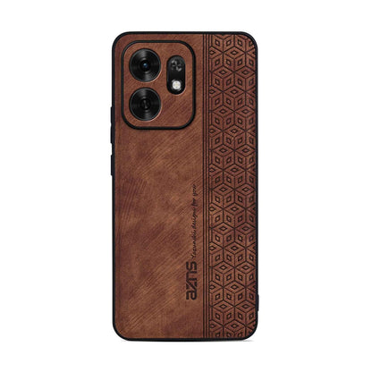 For Honor Play 80 5G/Play 60A 5G AZNS 3D Embossed Skin Feel Phone Case(Brown)