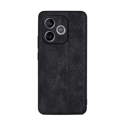 For Honor X80i 5G/600 Lite Global AZNS 3D Embossed Skin Feel Phone Case(Black)