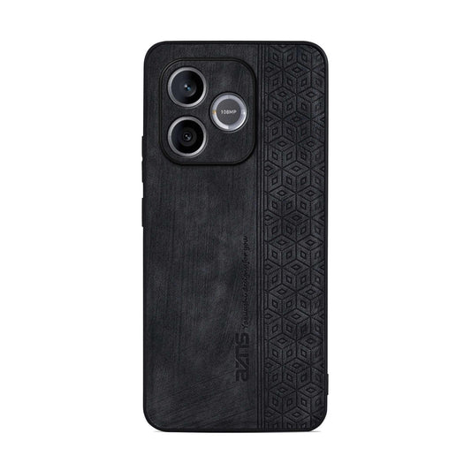 For Honor X80i 5G/600 Lite Global AZNS 3D Embossed Skin Feel Phone Case(Black)
