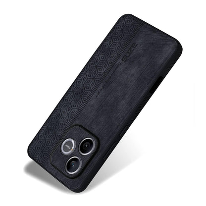 For Honor X80i 5G/600 Lite Global AZNS 3D Embossed Skin Feel Phone Case(Black)
