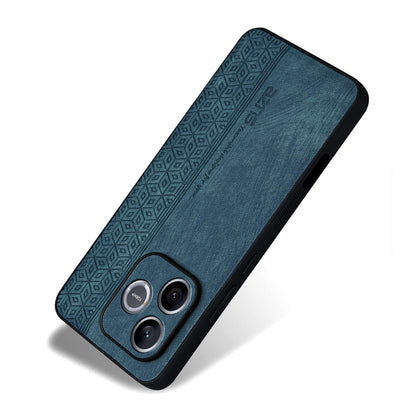 For Honor X80i 5G/600 Lite Global AZNS 3D Embossed Skin Feel Phone Case(Dark Green)