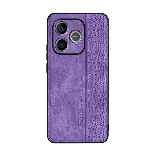 For Honor X80i 5G/600 Lite Global AZNS 3D Embossed Skin Feel Phone Case(Purple)
