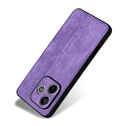 For Honor X80i 5G/600 Lite Global AZNS 3D Embossed Skin Feel Phone Case(Purple)