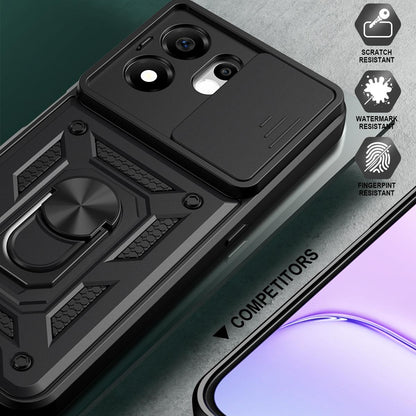 For Honor 600 Smart 5G Sliding Camera Cover Design TPU+PC Phone Case(Green)