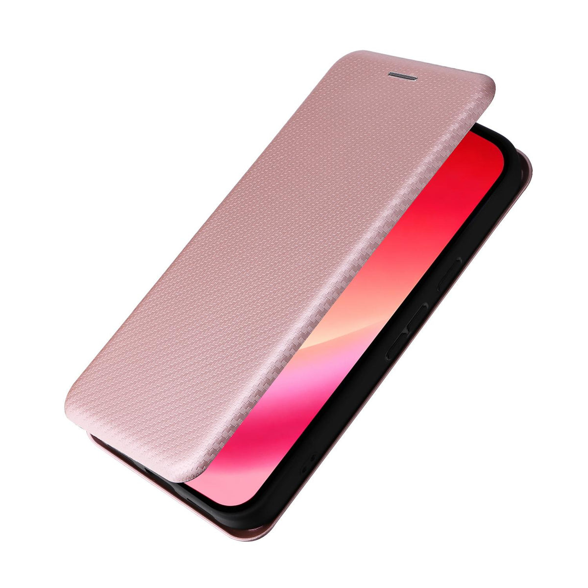 For Google Pixel 11a Carbon Fiber Texture Flip Leather Phone Case - Pink - EDA006033607A