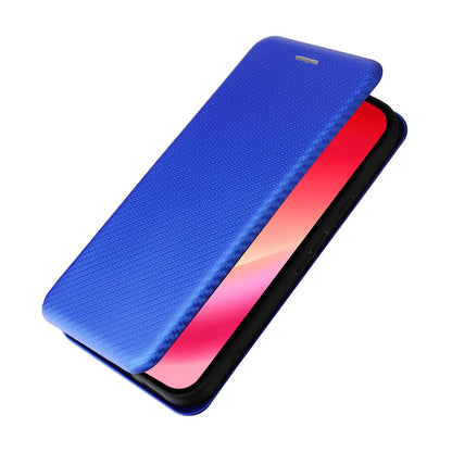 For Google Pixel 11a Carbon Fiber Texture Flip Leather Phone Case - Blue - EDA006033607C