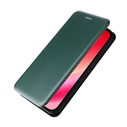 For Google Pixel 11a Carbon Fiber Texture Flip Leather Phone Case - Green - EDA006033607D