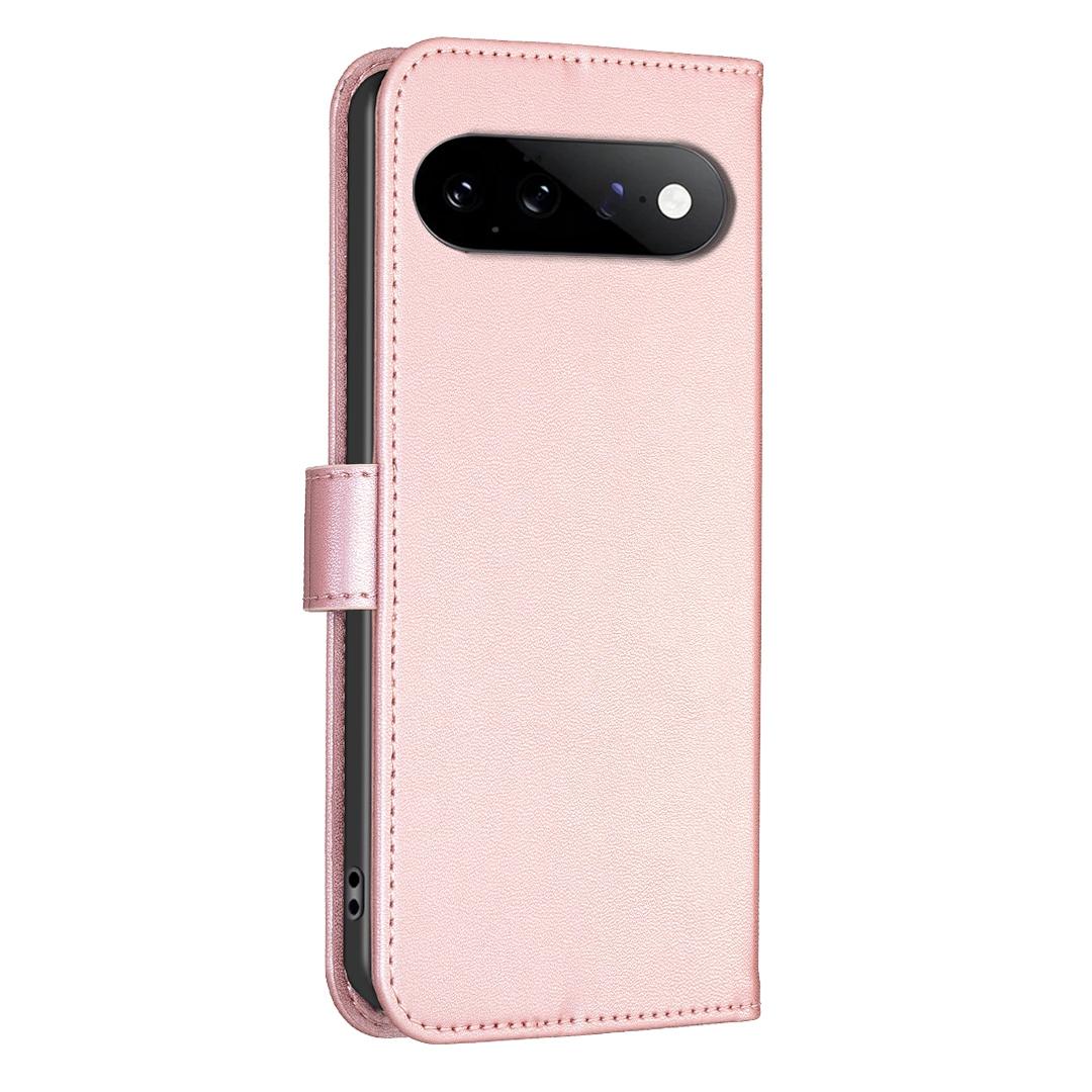 For Google Pixel 11 / 11 Pro Four-leaf Embossed Leather Phone Case - Pink - EDA006040607F