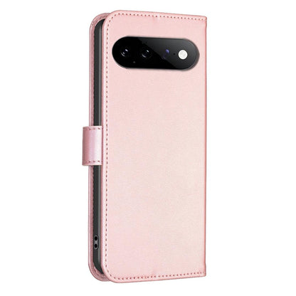 For Google Pixel 11 / 11 Pro Four-leaf Embossed Leather Phone Case - Pink - EDA006040607F