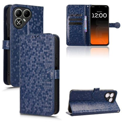 For Tecno Pova 8 5G Honeycomb Dot Texture Leather Phone Case - Blue - EDA006079836C