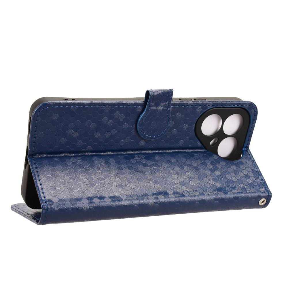 For Tecno Pova 8 5G Honeycomb Dot Texture Leather Phone Case - Blue - EDA006079836C
