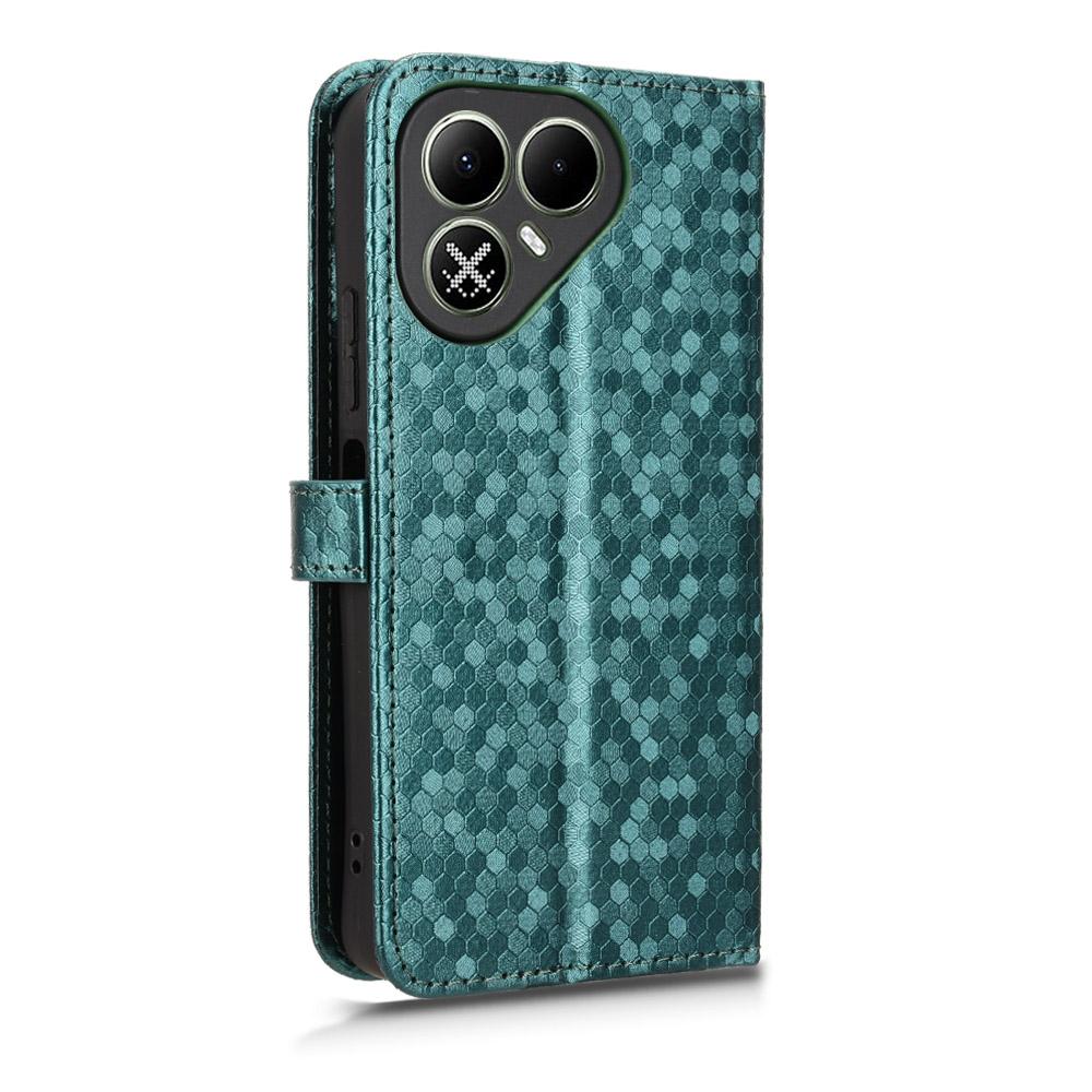 For Tecno Pova 8 5G Honeycomb Dot Texture Leather Phone Case - Green - EDA006079836D
