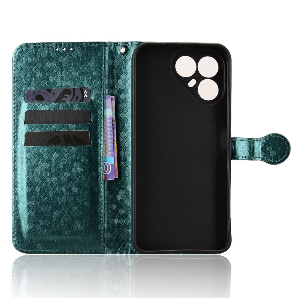 For Tecno Pova 8 5G Honeycomb Dot Texture Leather Phone Case - Green - EDA006079836D