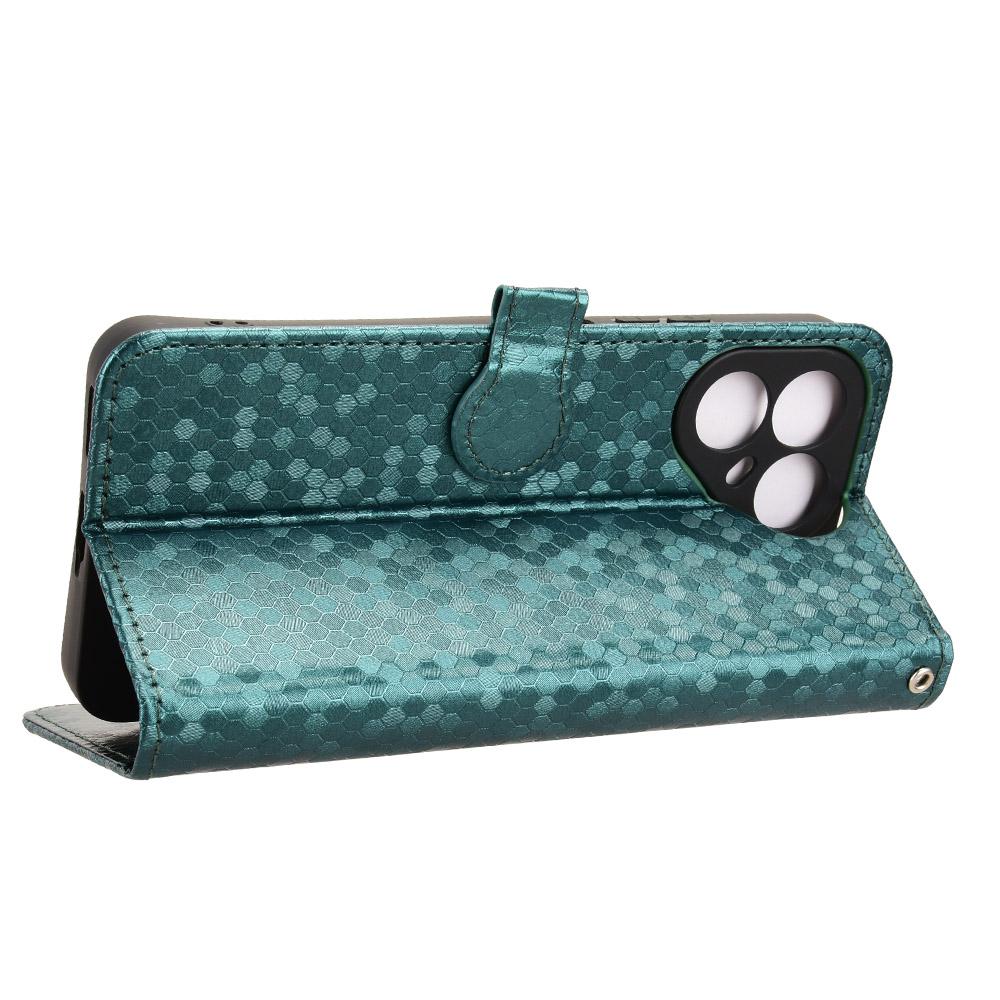 For Tecno Pova 8 5G Honeycomb Dot Texture Leather Phone Case - Green - EDA006079836D