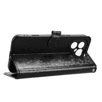 For Tecno Pova 8 Pro 5G Honeycomb Dot Texture Leather Phone Case - Black - EDA006079837A