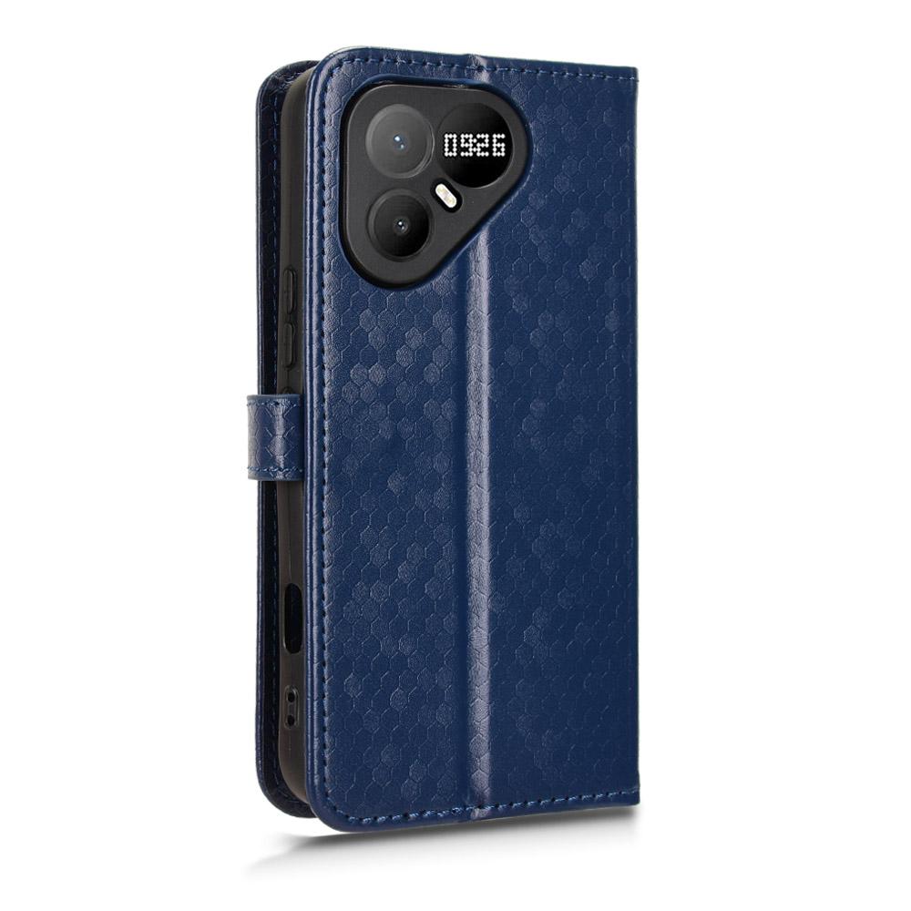 For Tecno Pova 8 Pro 5G Honeycomb Dot Texture Leather Phone Case - Blue - EDA006079837C