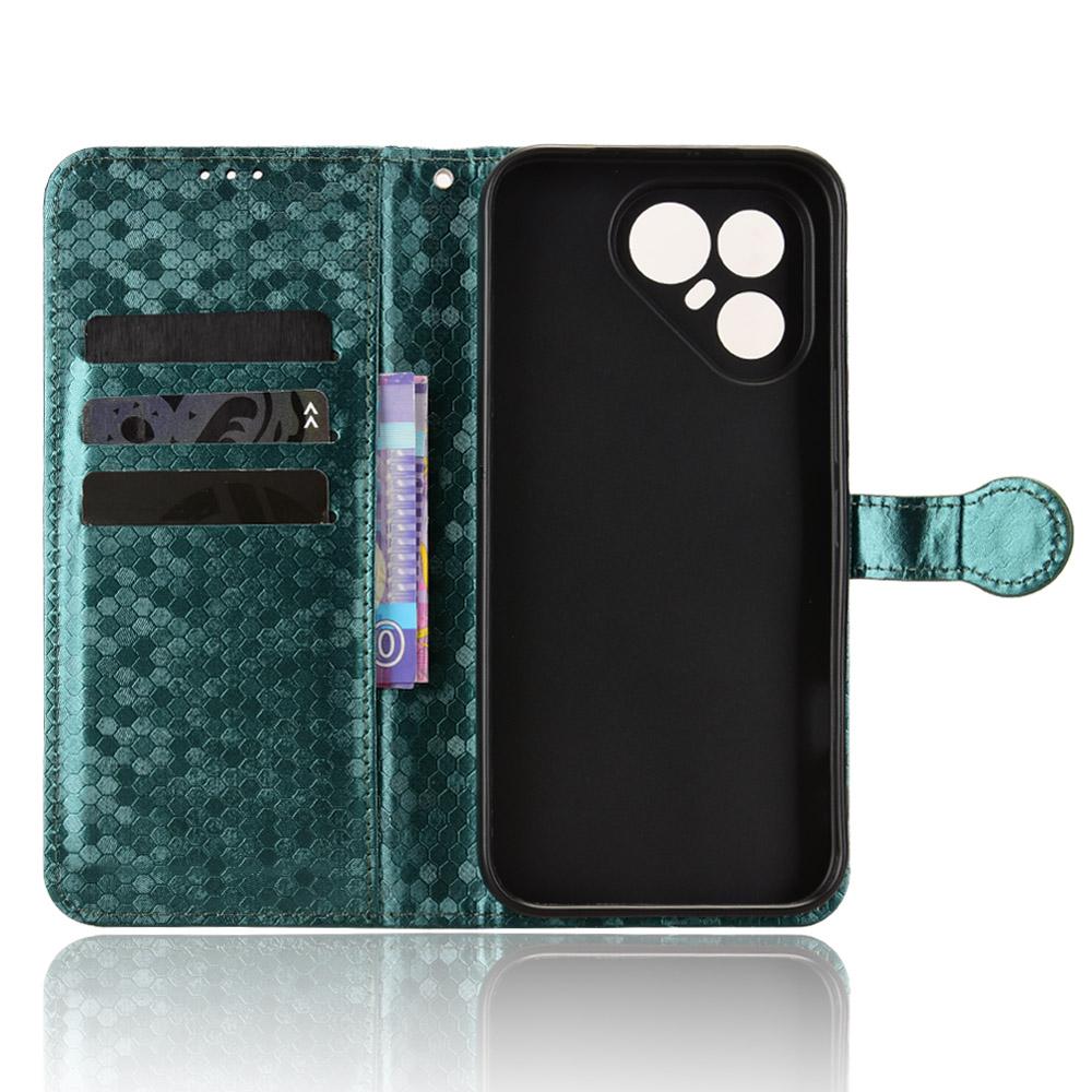 For Tecno Pova 8 Pro 5G Honeycomb Dot Texture Leather Phone Case - Green - EDA006079837D