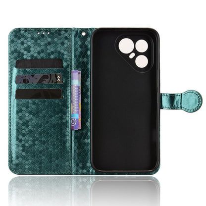 For Tecno Pova 8 Pro 5G Honeycomb Dot Texture Leather Phone Case - Green - EDA006079837D