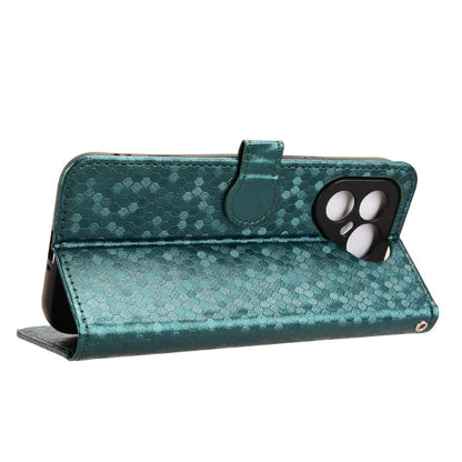 For Tecno Pova 8 Pro 5G Honeycomb Dot Texture Leather Phone Case - Green - EDA006079837D