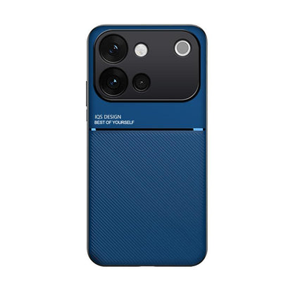 For vivo S60 5G Classic Tilt Strip Grain Magnetic PC Hybrid TPU Phone Case - Blue - EDA006081841A